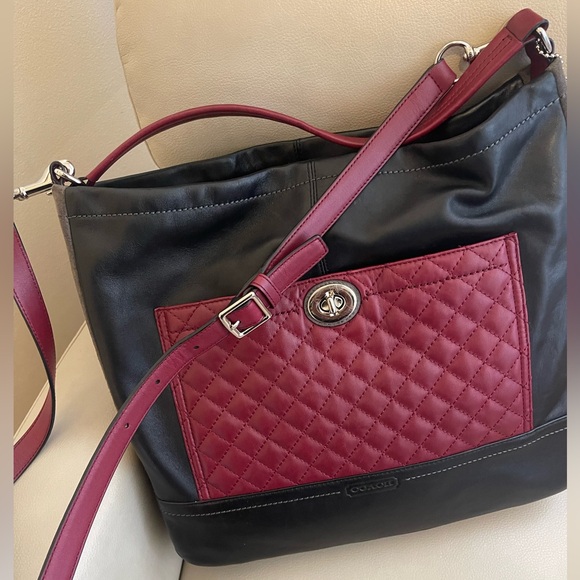 Coach Patchwork Leather & Suede Purse w/Silver Hardware in EXCELLENT CONDITION! - Picture 2 of 14